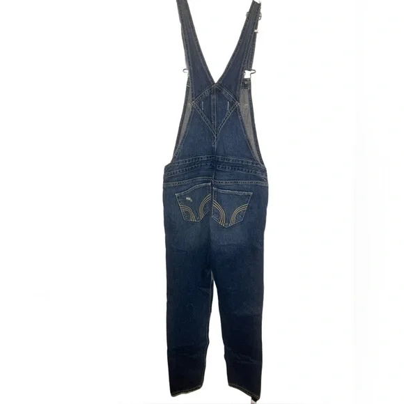 Hollister Women's Blue Denim Overalls - Picture 2 of 3